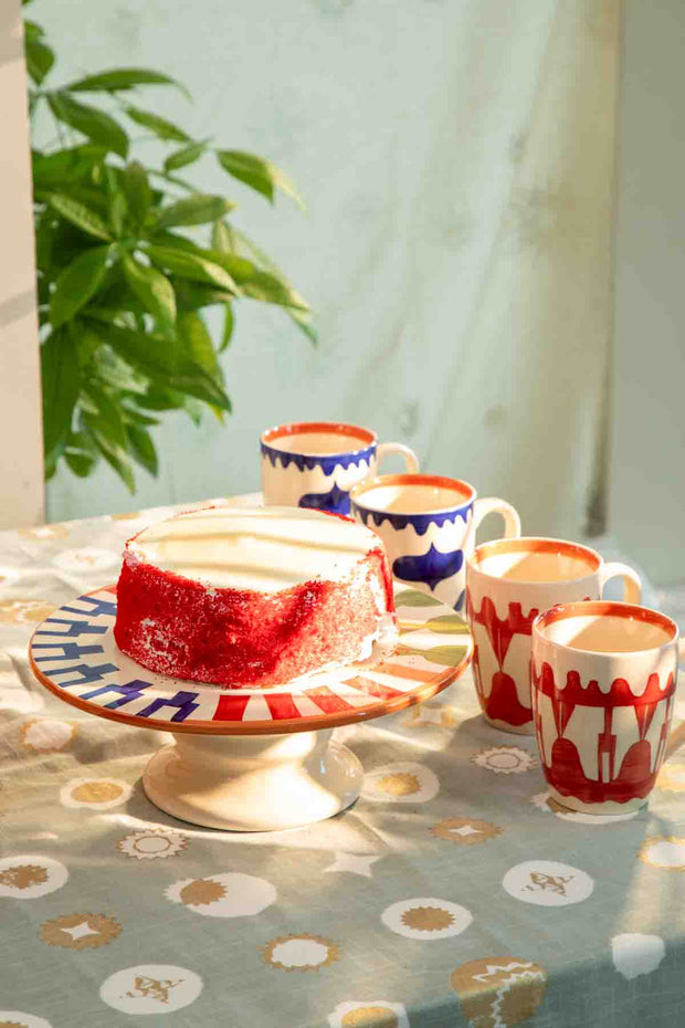 CAKE STANDS Sun Watcher Ceramic Cake Stand