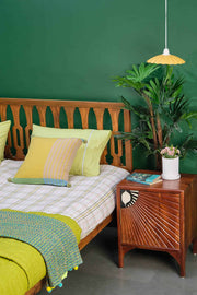 BEDSIDE TABLES Sunburst Mango Wood Bedside Table
