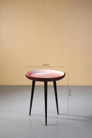SIDE TABLES Sunburst Hand Painted Side Table
