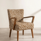 Swan Accent Chair in Senhur Leaf Tobacco Fabric