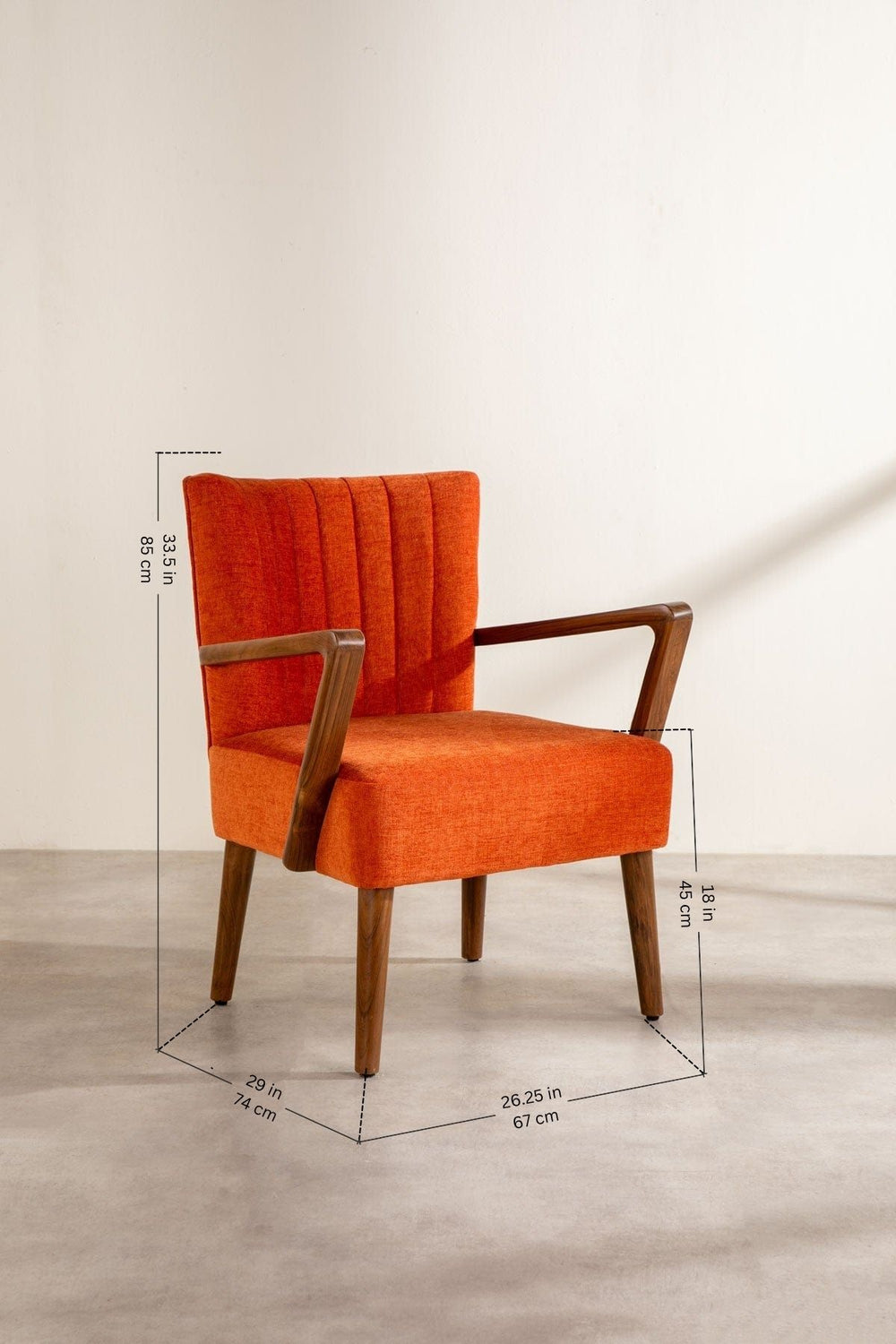 ARMCHAIRS & ACCENTS Swan Teak Wood Armchair