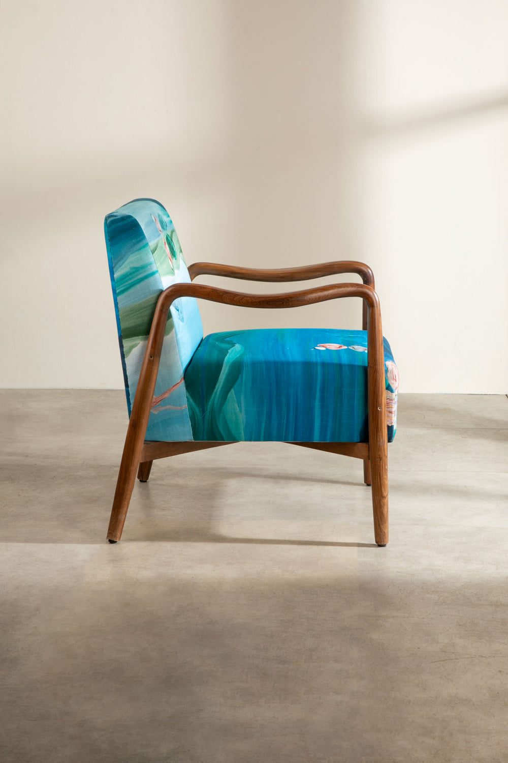 Pangong Lake Water Blue Fabric
