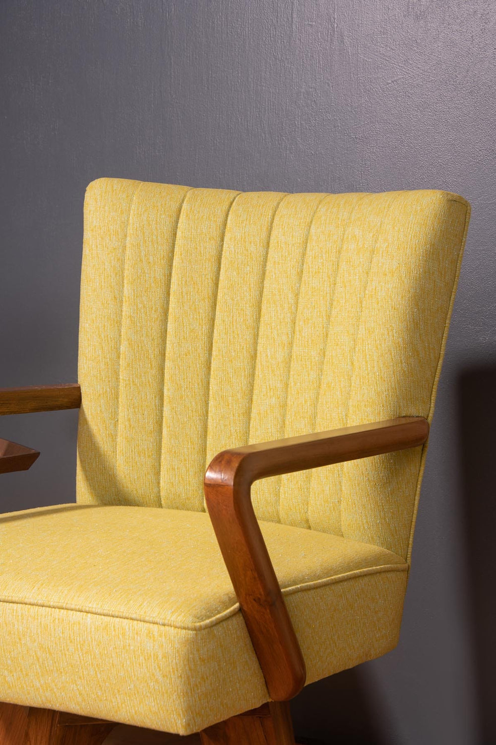 Swivel Teak Wood Study Chair