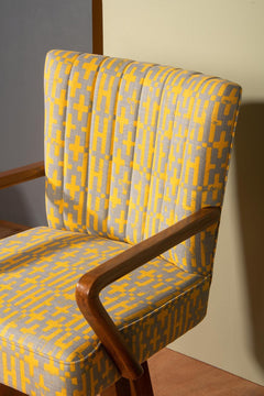 Swivel Teak Wood Study Chair
