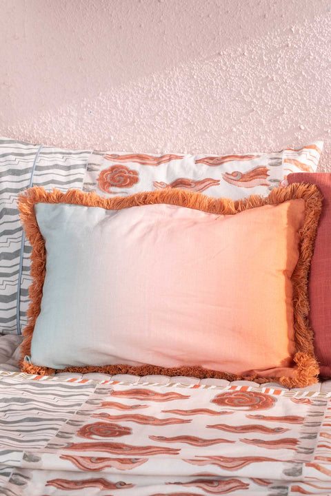 SOLID & TEXTURED CUSHIONS Tama   Soft Pink Cushion Cover (36 Cm X 50 Cm)