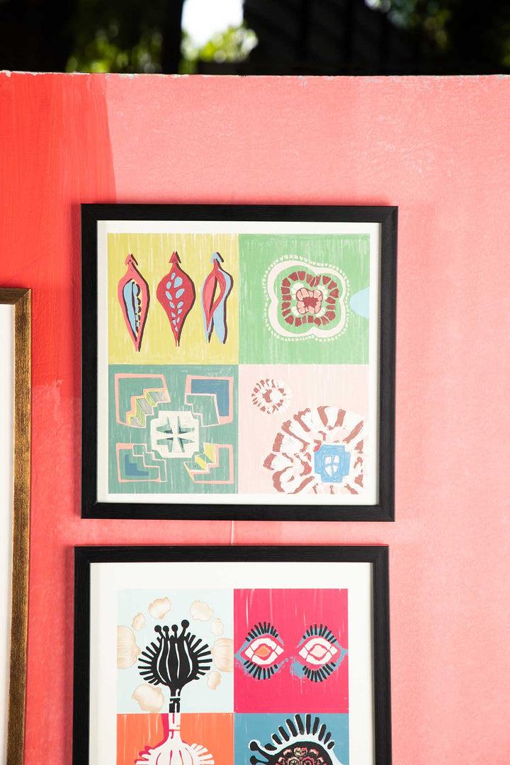 WALL ACCENTS Tamara Block Wall Art (Green Daze )