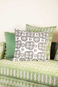 PRINT & PATTERN CUSHIONS Tamara Black And White Cushion Cover (46 Cm X 46 Cm)