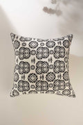 PRINT & PATTERN CUSHIONS Tamara Black And White Cushion Cover (61 Cm X 61 Cm)