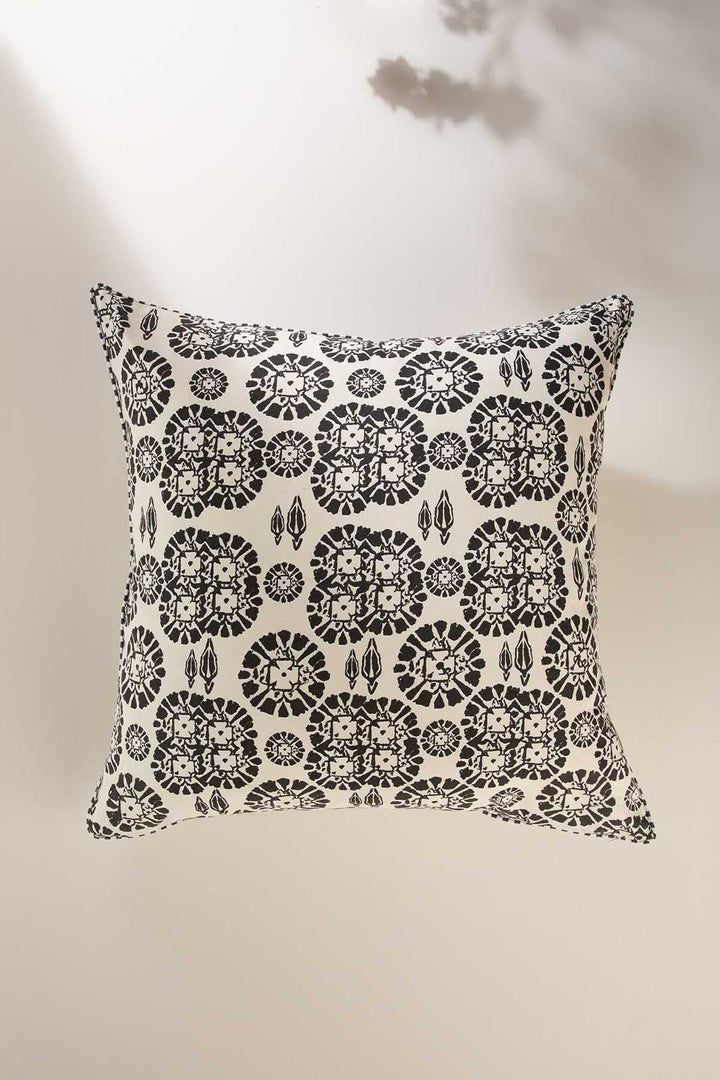 PRINT & PATTERN CUSHIONS Tamara Black And White Cushion Cover (61 Cm X 61 Cm)