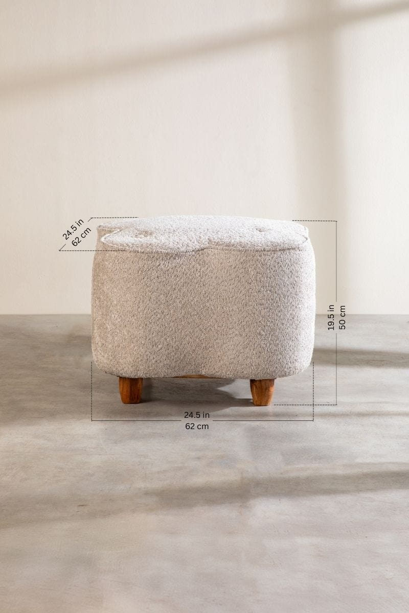 Boucle Off White Fabric