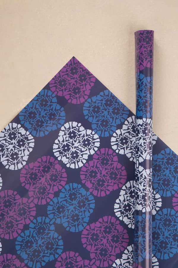 Tamara Sapphire Blue Gift Wrapping Paper (Set Of 6)