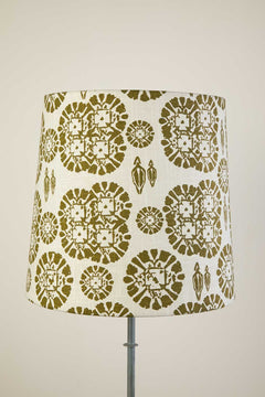 Tamara Medium Taper Lampshade (Neutral And Olive)