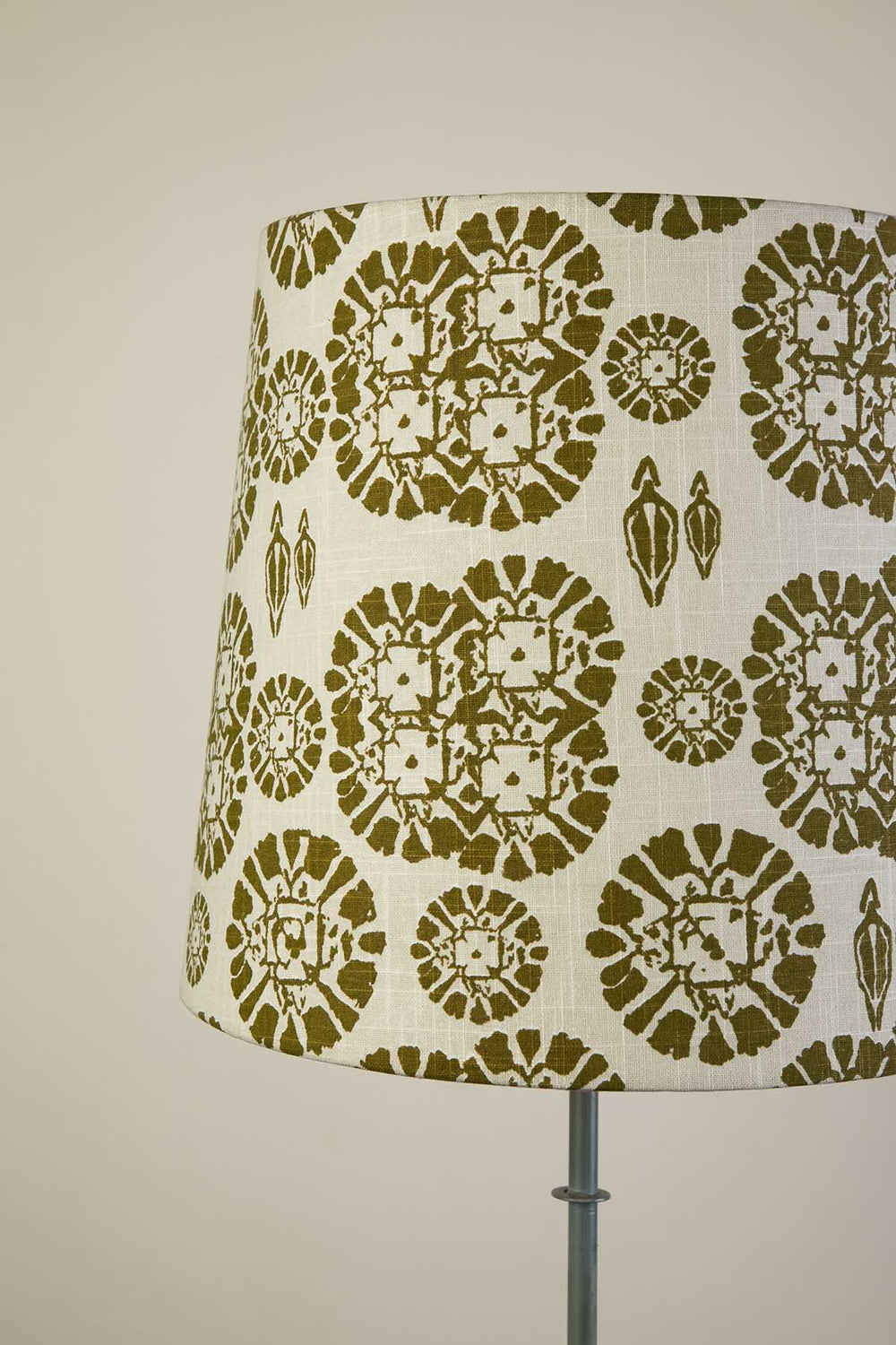 Tamara Medium Taper Lampshade (Neutral And Olive)