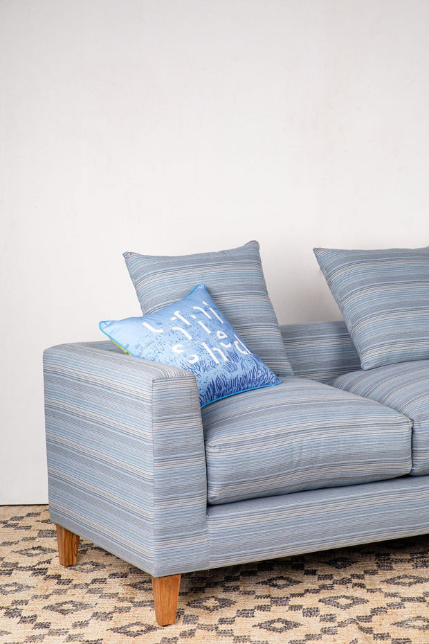 SWATCHS Tamarai Stripe Blue Upholstery Fabric Swatch