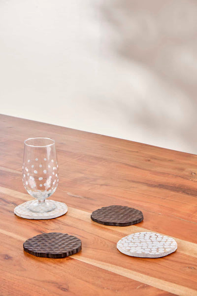 TRIVETS & COASTERS Tamor Wood Coaster (Set Of 4)