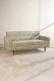 PRINT & PATTERN UPHOLSTERY FABRICS Taram Earthy Green Printed Upholstery Fabric