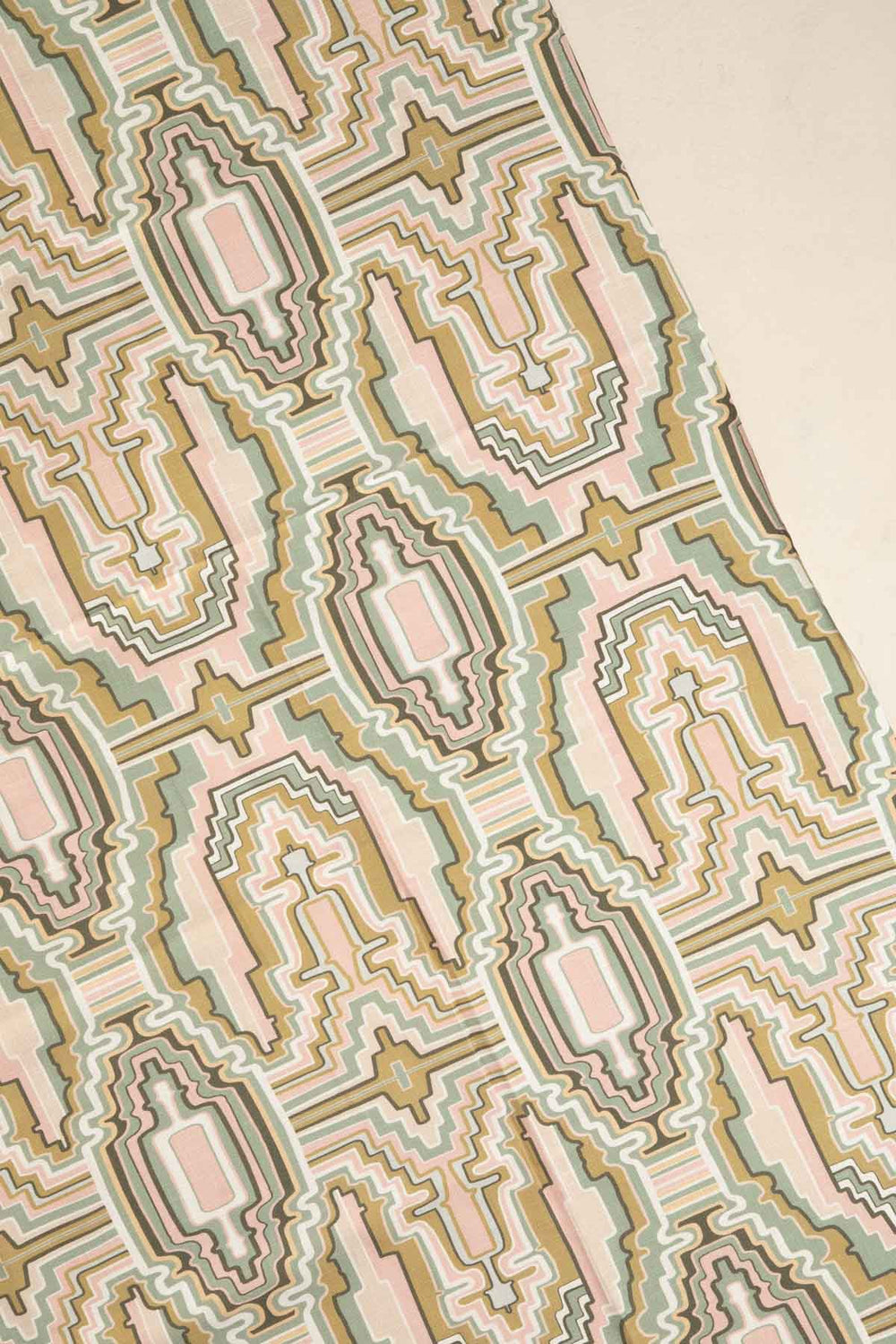 CURTAINS Taram Earthy Green Cotton Drapes And Blinds