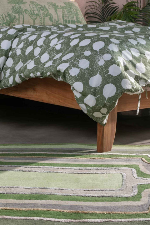 WOVEN & TEXTURED RUGS Taram Tufted Woven Rug (Earthy Green)