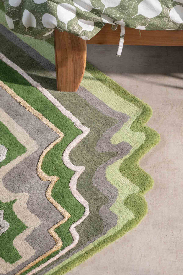 WOVEN & TEXTURED RUGS Taram Tufted Woven Rug (Earthy Green)