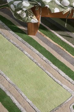 WOVEN & TEXTURED RUGS Taram Tufted Woven Rug (Earthy Green)
