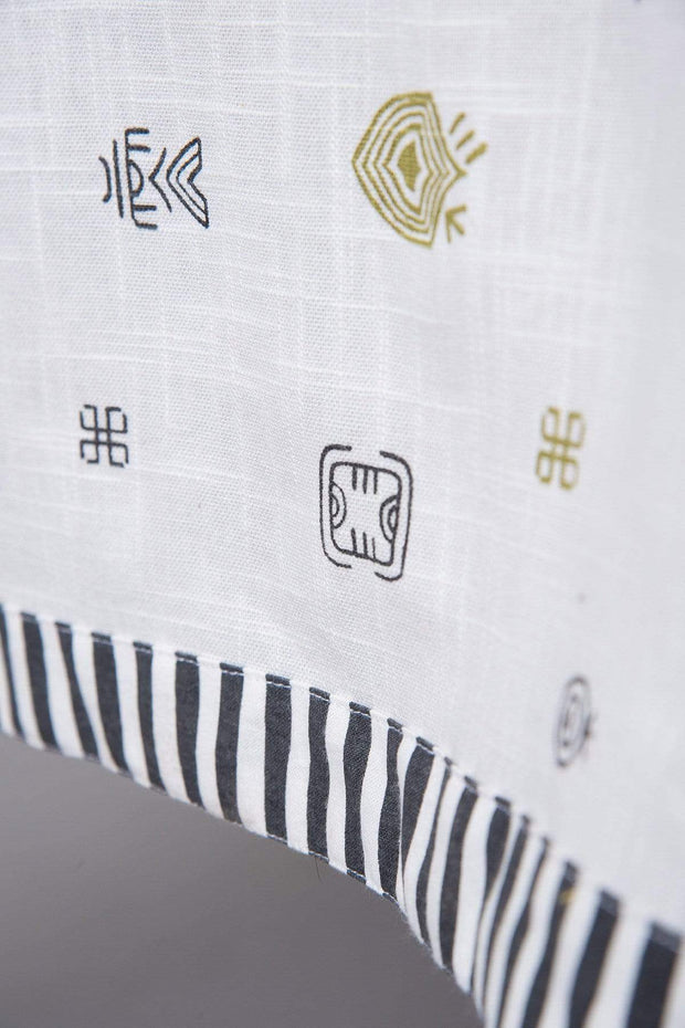 TABLE CLOTHS Tattoo Olive And Grey Table Cloth