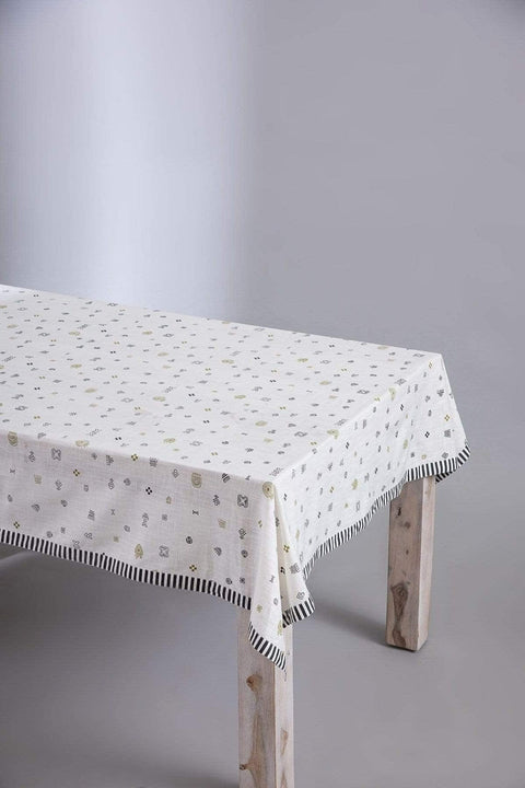 TABLE COVERS Tattoo Olive And Grey Table Cover
