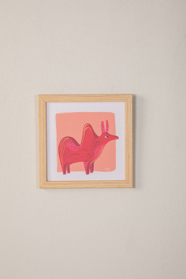 Taurus Patient Muse Wall Art (Brick Red)