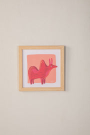 WALL ACCENTS Taurus Patient Muse Wall Art (Brick Red)