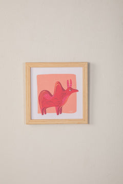Taurus Patient Muse Wall Art (Brick Red)