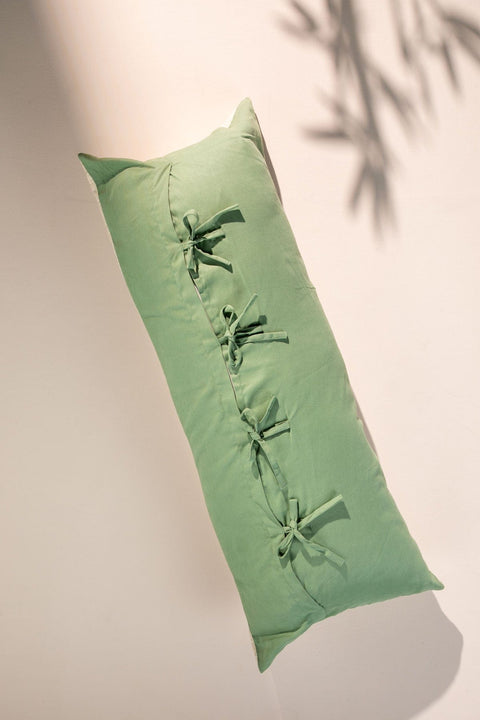 PRINT & PATTERN CUSHIONS Temple Palms  Sage Green Cushion Cover (36 Cm X 90 Cm)