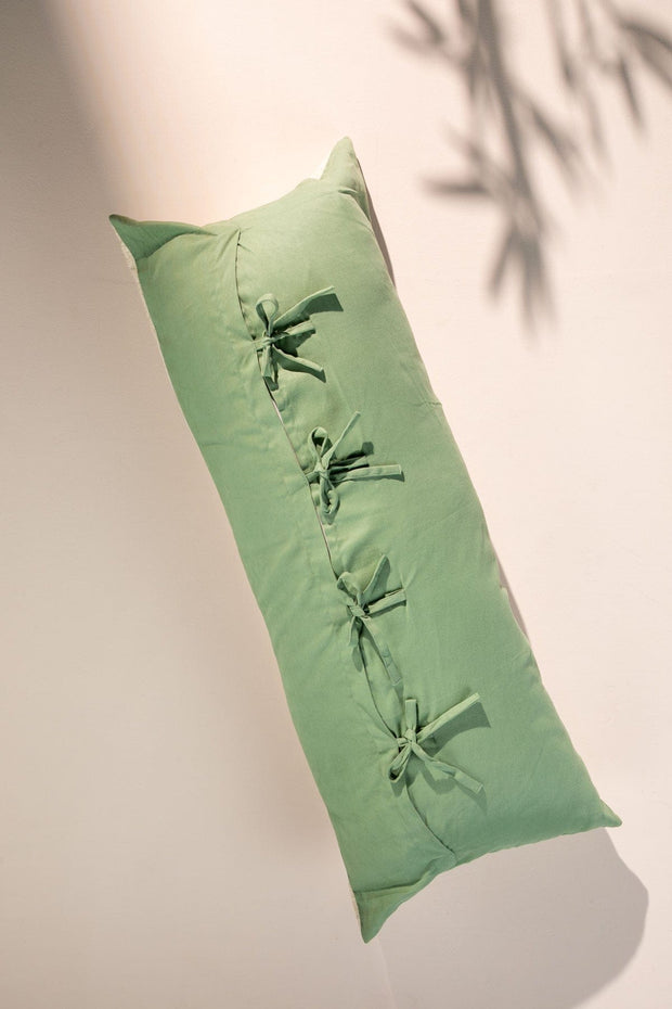 PRINT & PATTERN CUSHIONS Temple Palms  Sage Green Cushion Cover (36 Cm X 90 Cm)