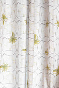 CURTAINS Temple Palms  Stone Sheer Curtain