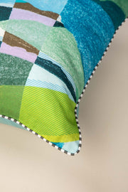 PRINT & PATTERN CUSHIONS Tending The Land Blue Fields Cushion Cover (46 X 46 Cm)