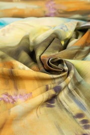 PRINT & PATTERN UPHOLSTERY FABRICS Terai Grassland Field Green Printed Upholstery Fabric