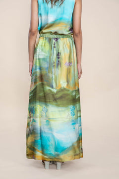 BOTTOMS Terai Grassland Midi Skirt (Field Green)