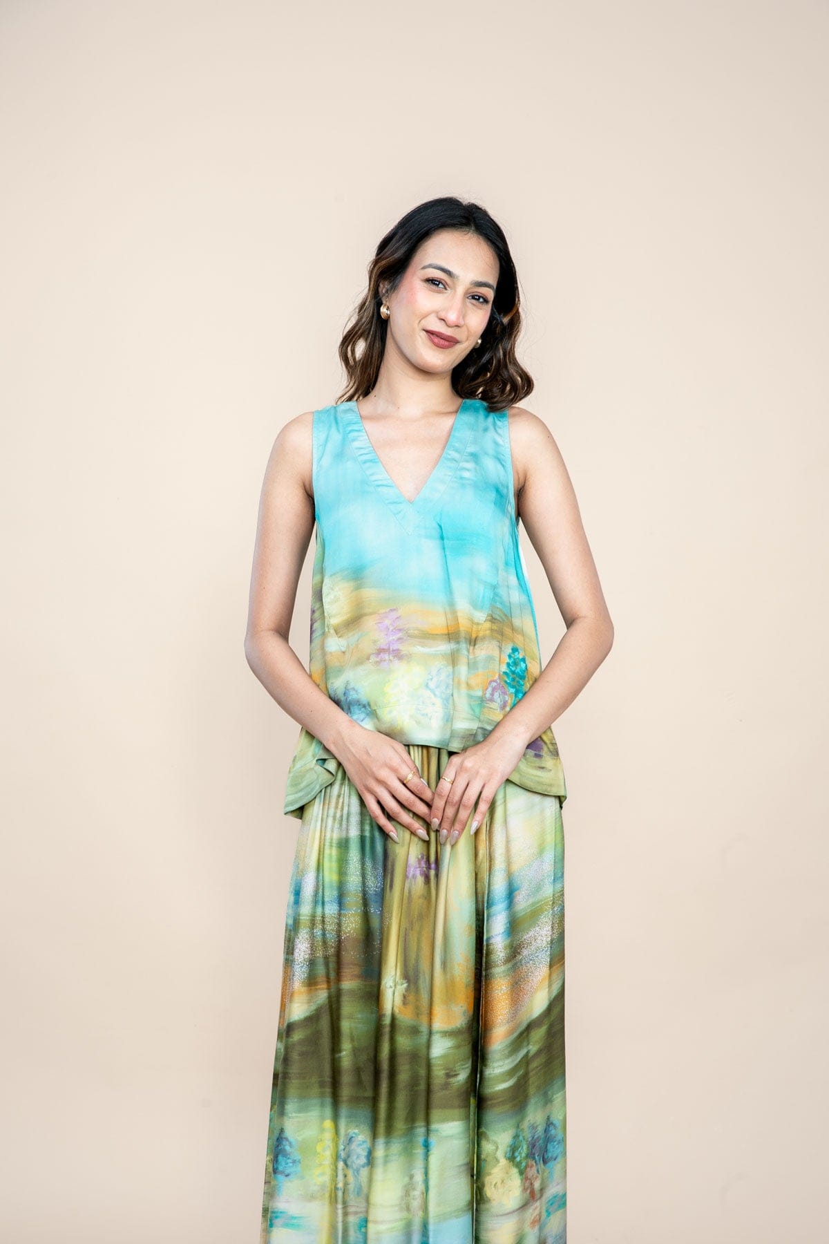 TOPS Terai Grassland A Line Top (Field Green)