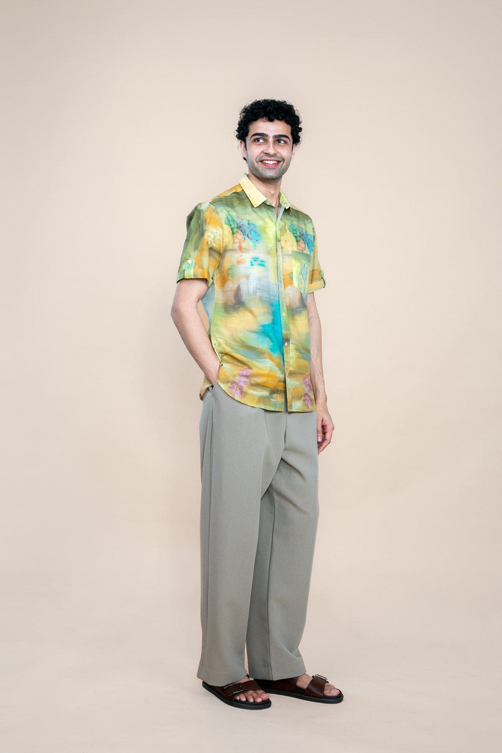 SHIRTS Terai Grassland Printed Shirt (Field Green)