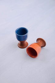 BREAKFAST Terra Pop Red/Blue Egg Cup (Set Of 2)