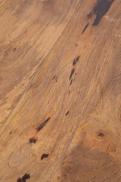 COFFEE TABLES Thal Mango Wood And Sandblasted Round Coffee Table