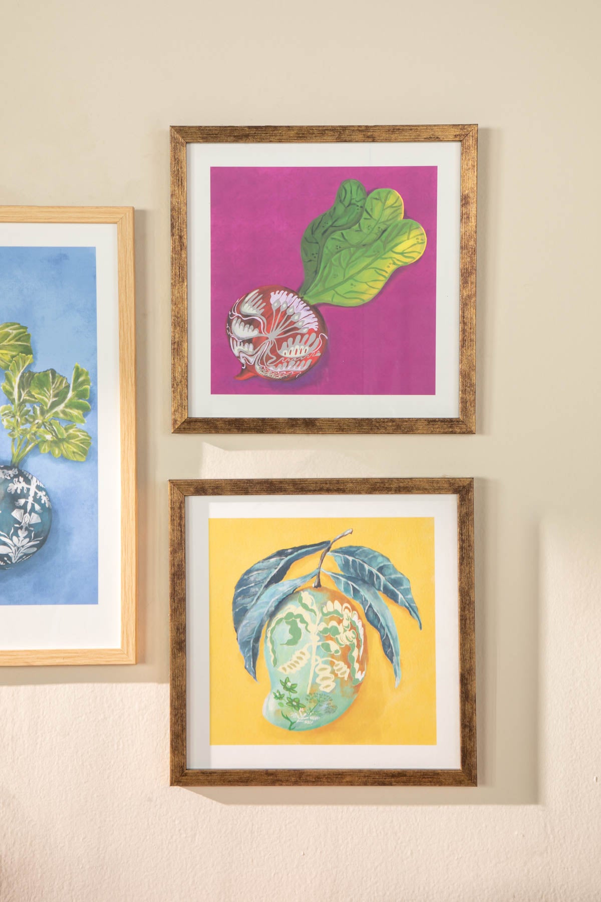 WALL ACCENTS The Beetroot Blush Wall Art (Pink)