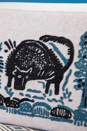 PRINT & PATTERN UPHOLSTERY FABRICS The Bull Embroidered Art Piece