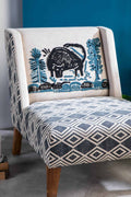 PRINT & PATTERN UPHOLSTERY FABRICS The Bull Embroidered Art Piece