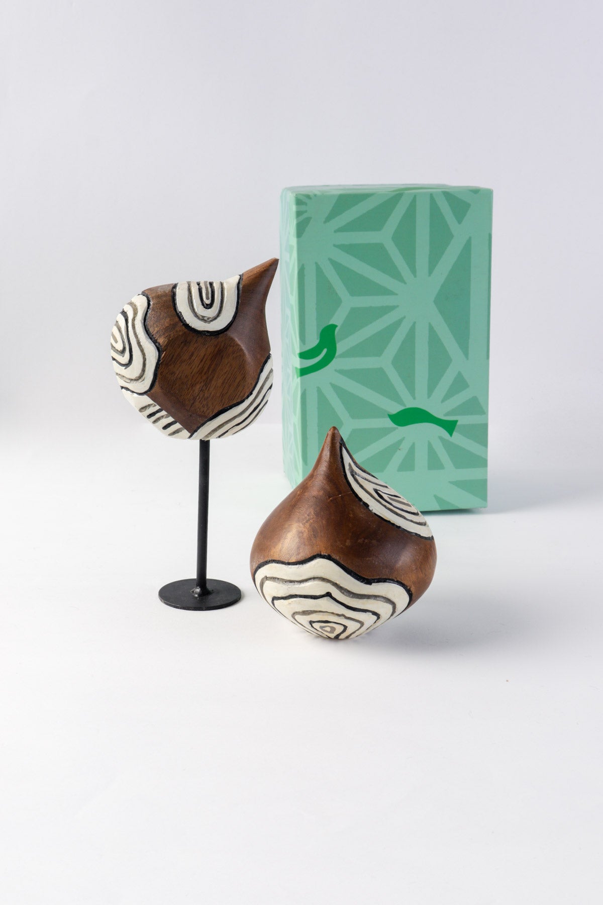 TABLE ACCENT The Onion Duo Mango Wood Table Accent (Set Of 2)