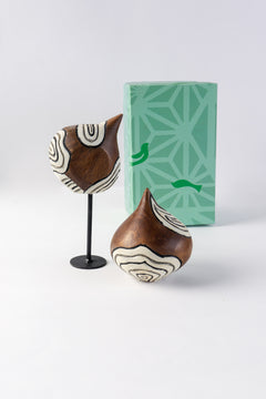 TABLE ACCENT The Onion Duo Mango Wood Table Accent (Set Of 2)
