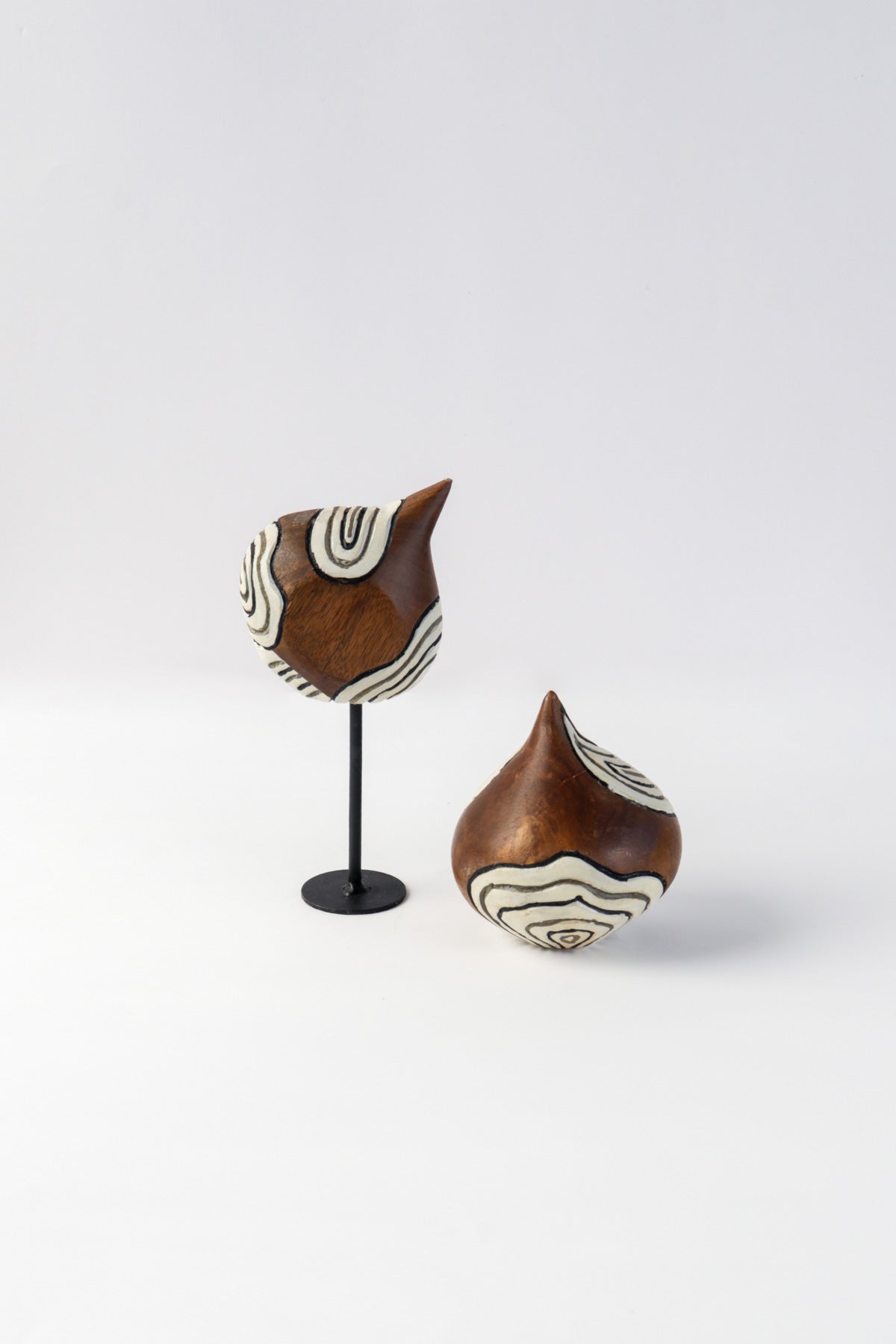 TABLE ACCENT The Onion Duo Mango Wood Table Accent (Set Of 2)