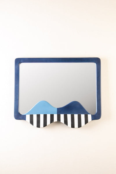 MIRRORS The Plump Decorative Mirror (Deep Blue)