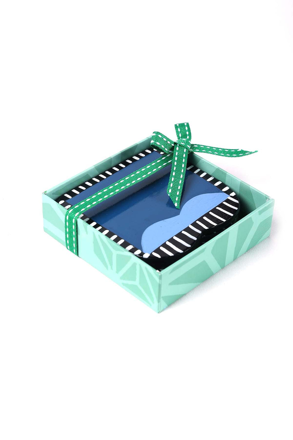 TRIVETS & COASTERS The Plump Cobalt Blue Coaster (Set Of 4)