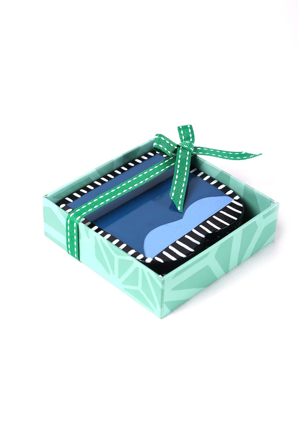 TRIVETS & COASTERS The Plump Cobalt Blue Coaster (Set Of 4)