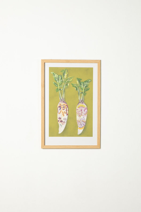 The Radish Twins Wall Art (Green)