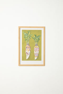 The Radish Twins Wall Art (Green)
